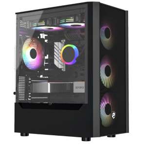 Thùng máy Vitra Cruise AX3 - Đen | Micro ATX, kèm sẵn 4 fan RGB